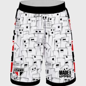Bermuda Short do São Paulo SPFC Quebrada 1930 Jotaz Oficial