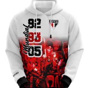 Blusa | Moletom Agasalho do São Paulo SPFC Vovô de Quebrada Tricolor - Oficial