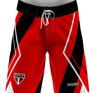 Bermuda do São Paulo Tricolor SPFC Tactel com Elastano Oficial