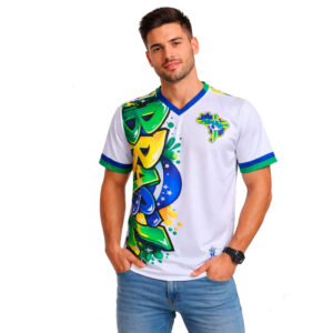 Camisa | Camiseta Brasil Seleção de Quebrada Brasileira Branca