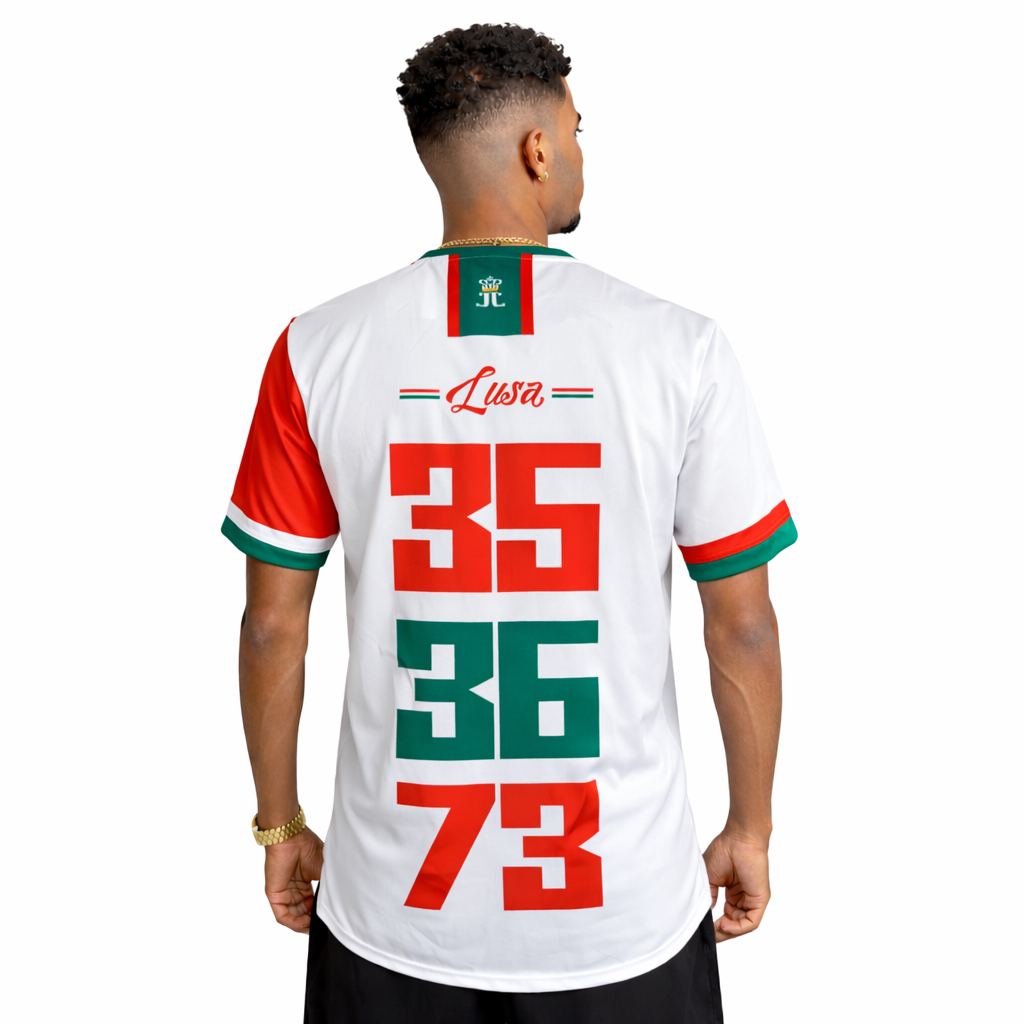 Camiseta Portuguesa SP Tricampeã Paulista 35|36|73 - Escudo emborrachado - Imagem 2