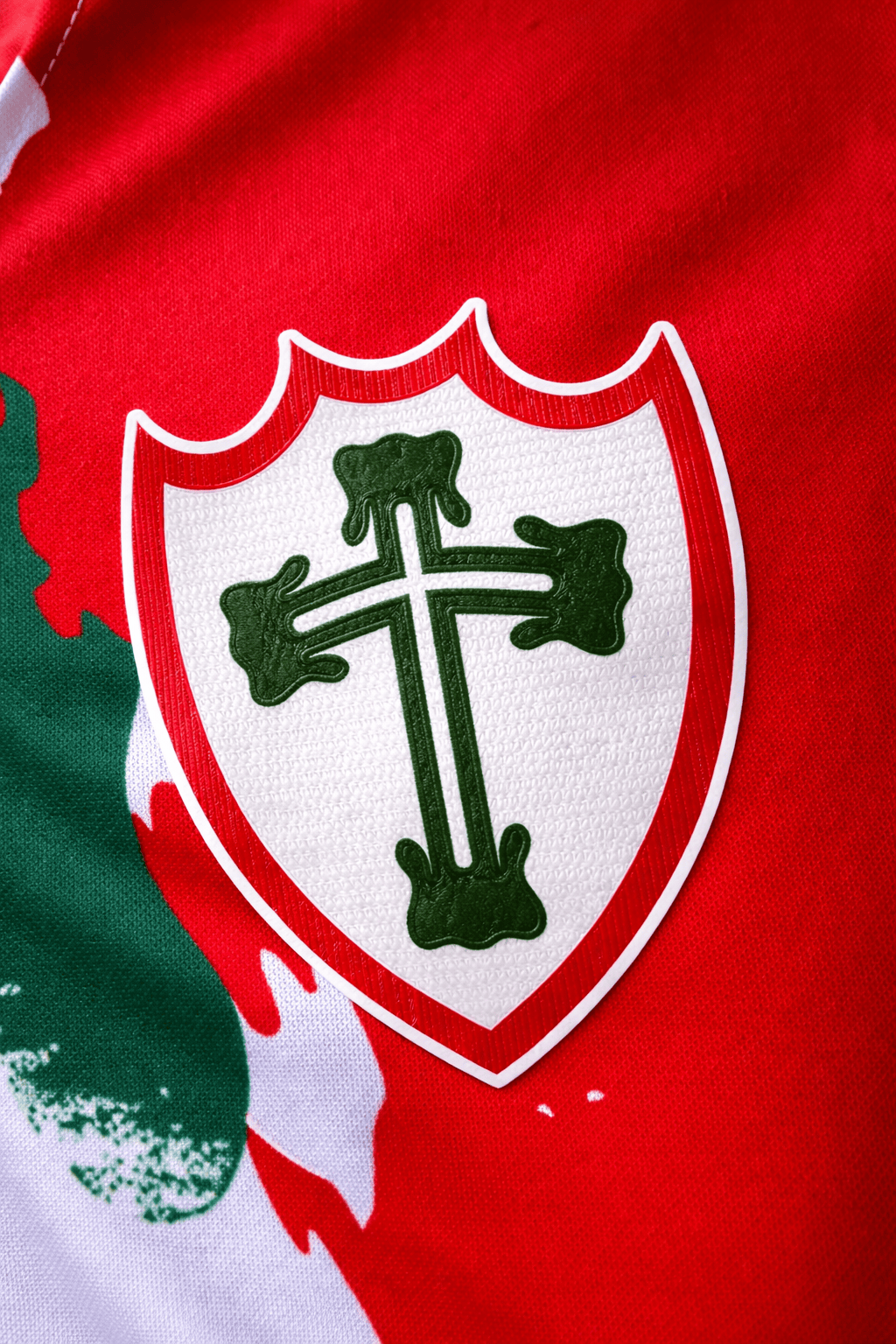 Camiseta Portuguesa SP Tricampeã Paulista 35|36|73 - Escudo emborrachado - Imagem 3